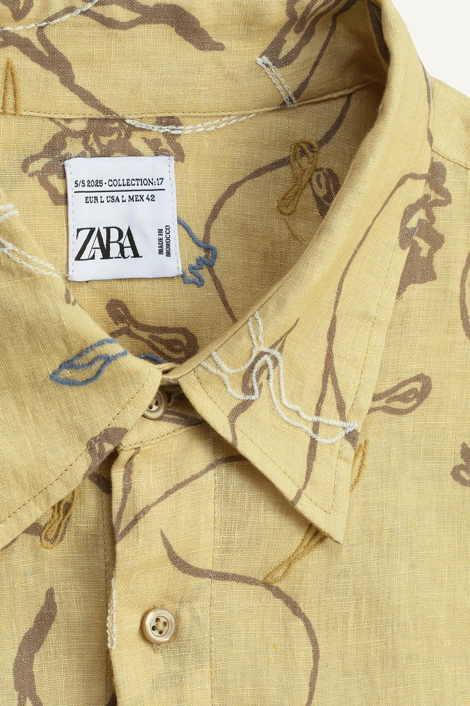 CHEMISE IMPRIMÉE BRODÉE ÉDITION LIMITÉE
