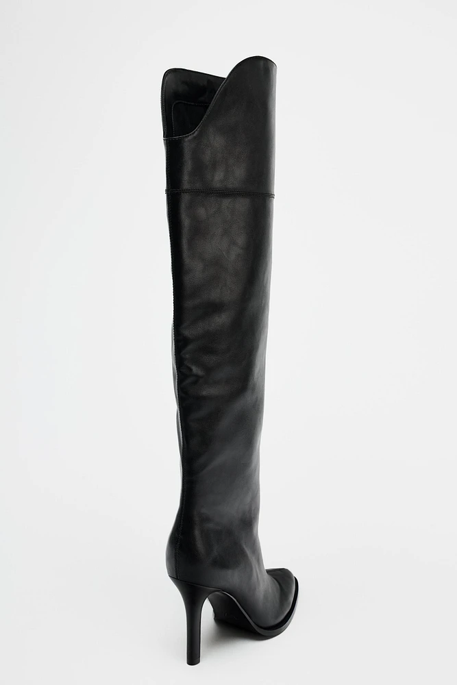 BOTTES À TALONS TIGE XL