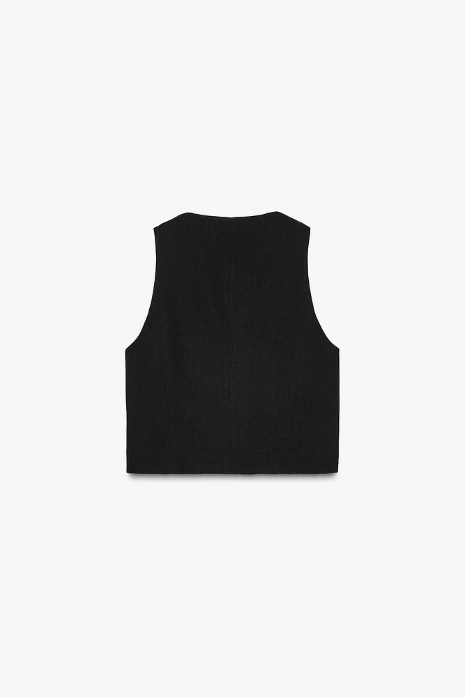 ROUND NECK VEST