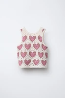 HAUT EN MAILLE CROCHET