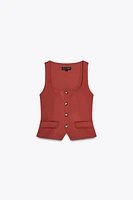 BUTTONED TOP