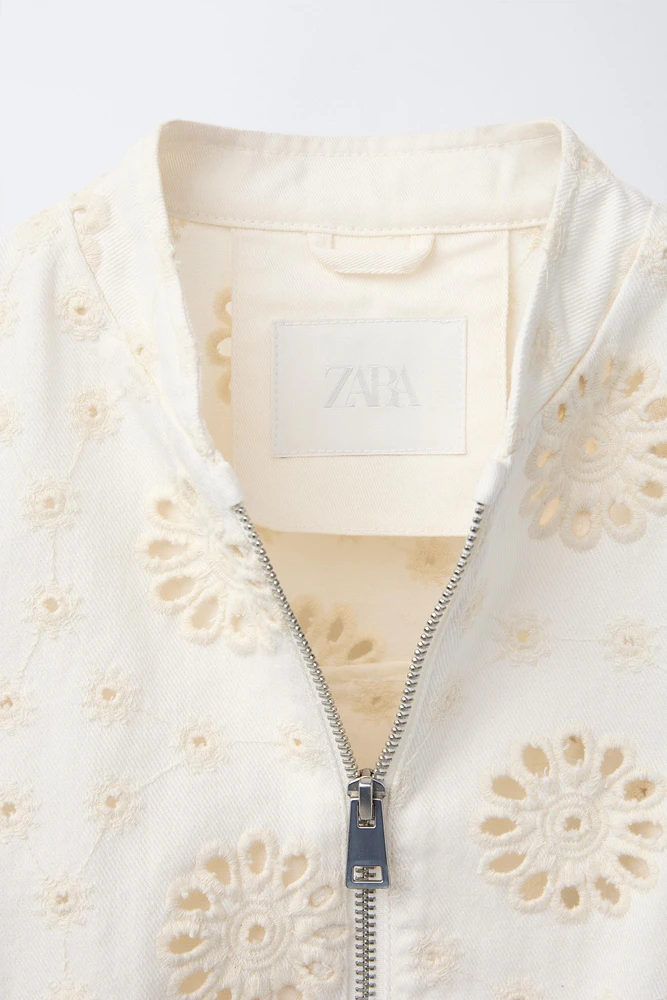 BLOUSON BRODERIE SUISSE
