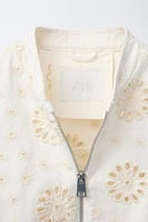 BLOUSON BRODERIE SUISSE