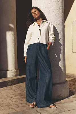 LINEN BLEND SHORT JACKET