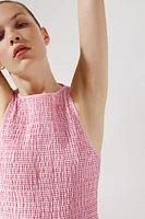 GINGHAM MIDI DRESS