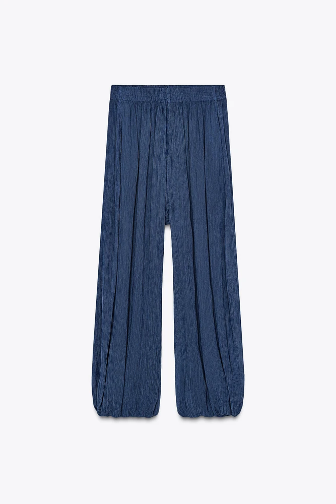 TEXTURED BALLOON PANTS