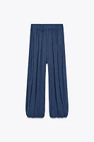 TEXTURED BALLOON PANTS