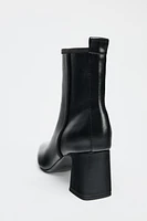 POINTED TOE HEELED ANKLE BOOTS