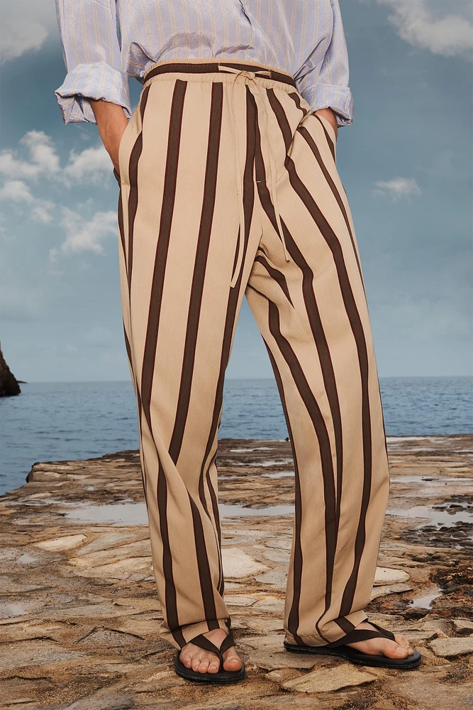 PANTALON COUPE DÉCONTRACTÉE RAYURES LIMITED EDITION