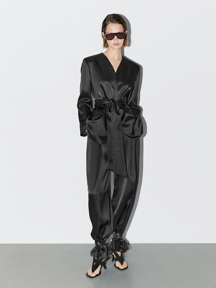 Pantalon large satiné - STUDIO