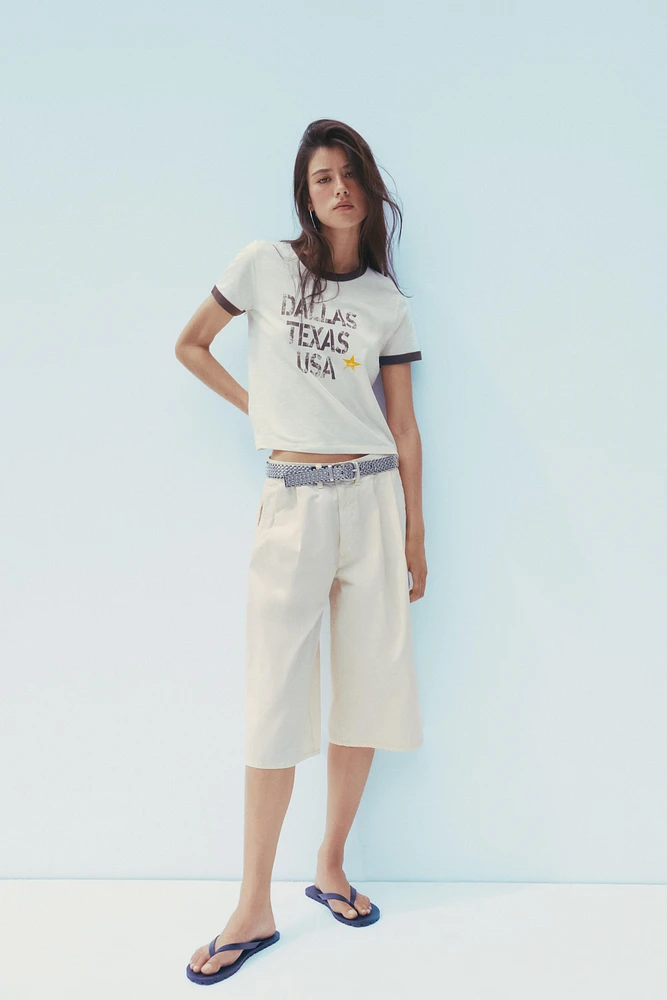 FLAME TEXT T-SHIRT