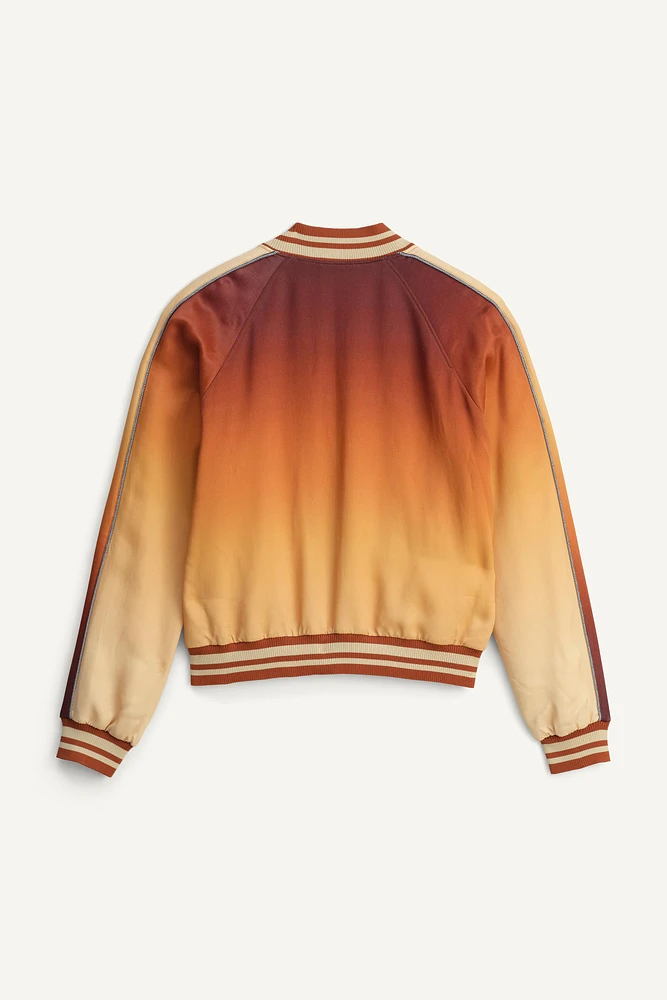 LIMITED EDITION OMBRE PRINT BOMBER JACKET