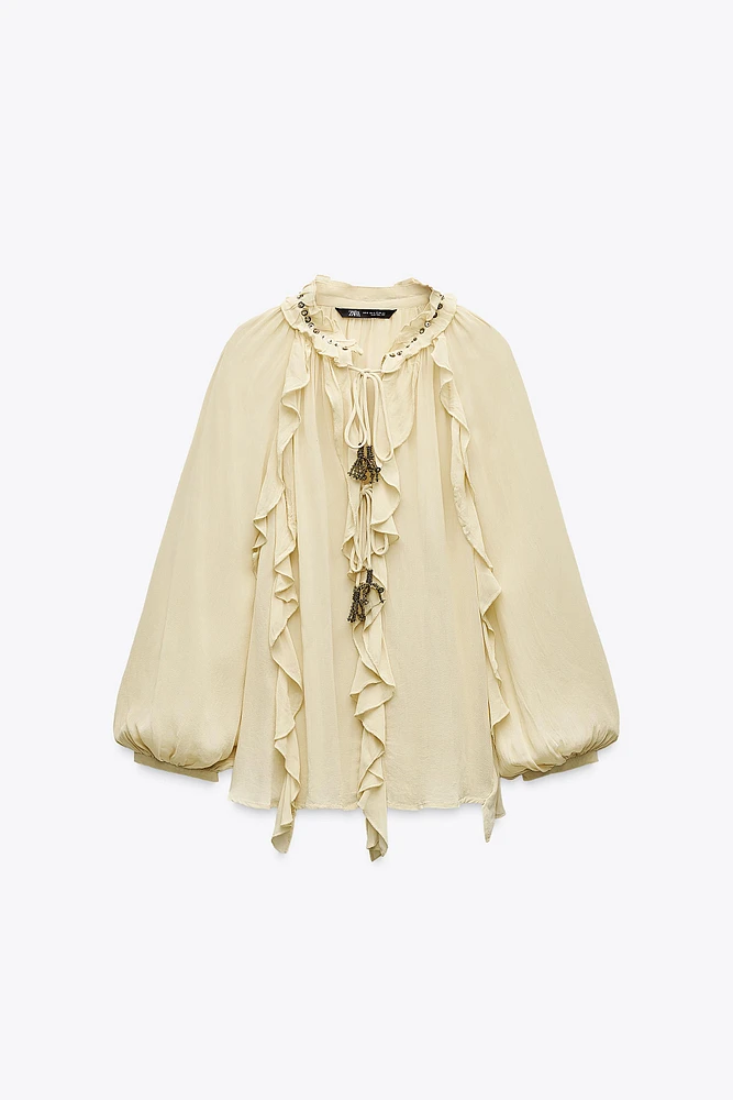 RUFFLED ROMANTIC SHIRT