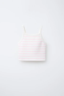 STRIPED TANK TOP WITH MODAL