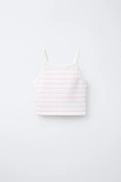 STRIPED TANK TOP WITH MODAL