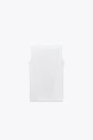 WIDE STRAP POLYAMIDE TOP