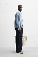 PANTALON PLISSÉ COTON ET LYOCELL