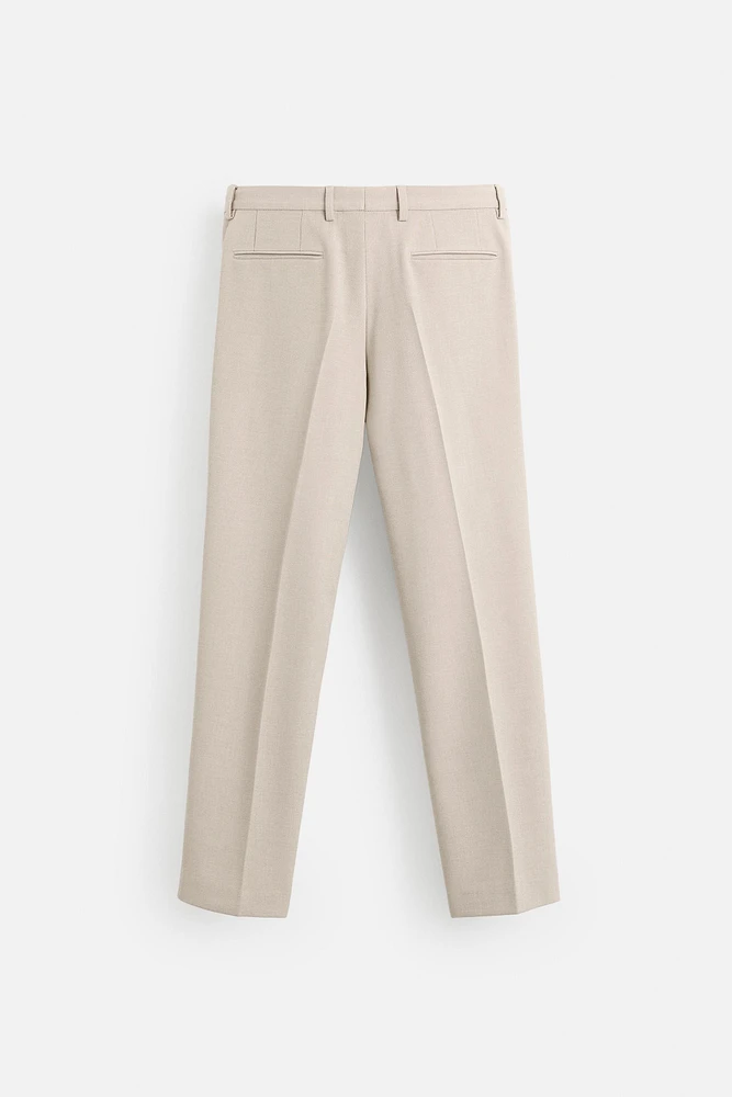 SLIM FIT SUIT PANTS