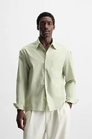 TEXTURED STRIPED SHIRT