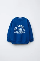 TEXT PRINT SWEATSHIRT