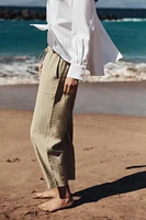 PANTALON À TAILLE ÉLASTIQUE