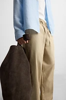 PANTALON RELAXED FIT COTON - LIN