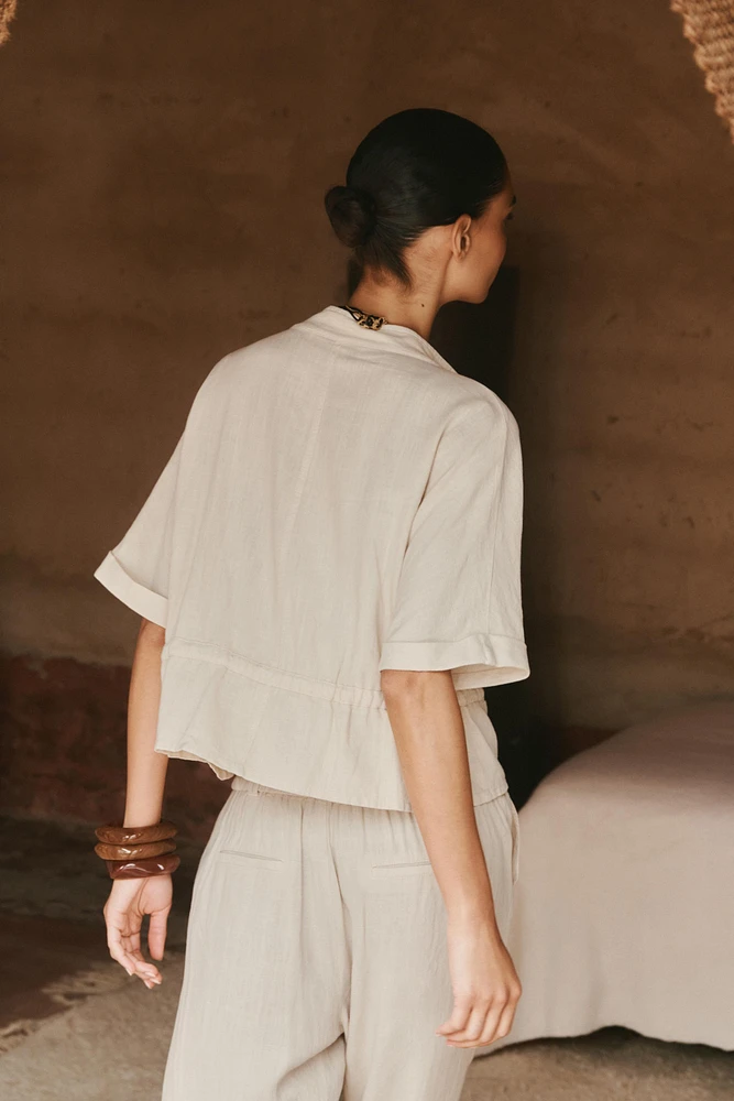 CHEMISE SAFARI AVEC LIN