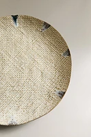 TEXTURED STONEWARE DINNER PLATE