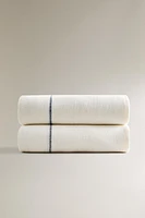 STRIPED LINEN BLANKET