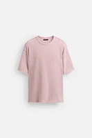 T-SHIRT MAILLE EFFET ENVERS