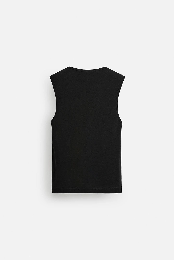 RIBBED TANK TOP