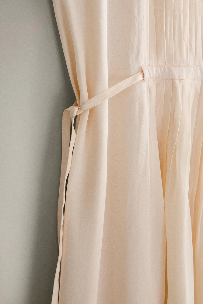 CHEMISE DE NUIT SATIN PLISSÉ
