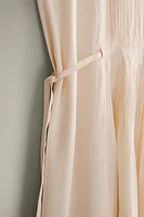 PLEATED SATEEN NIGHTGOWN