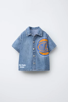 NBA NEW YORK KNICKS DENIM SHIRT