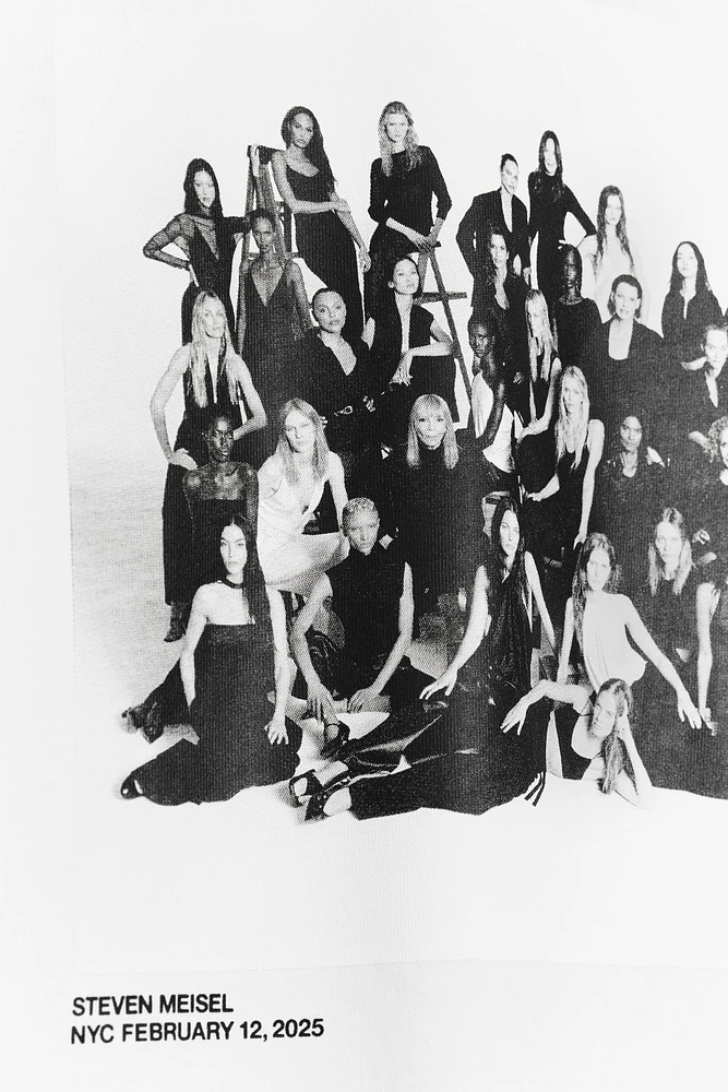 T-SHIRT À IMPRIMÉ PHOTO STEVEN MEISEL 50TH ANNIVERSARY