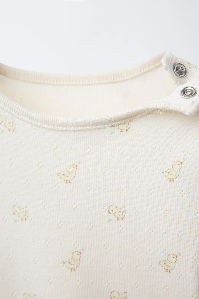 POINTELLE PRINT BODYSUIT AND JACKET PACK