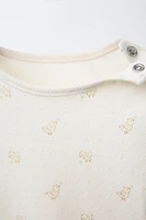 POINTELLE PRINT BODYSUIT AND JACKET PACK