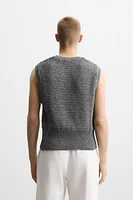 RELAXED FIT KNIT VEST