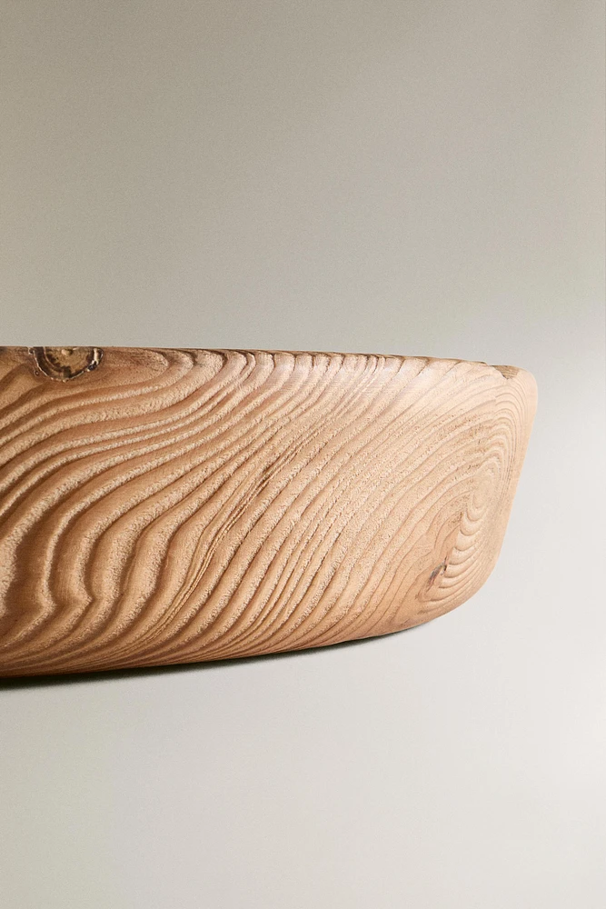 DECORATIVE WOODEN BOWL