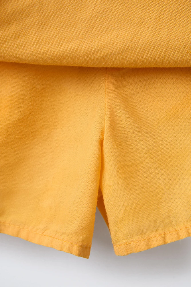 JUPE-SHORT PARÉO EN LIN