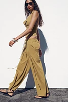 WASHED HEAVY COTTON PANTS