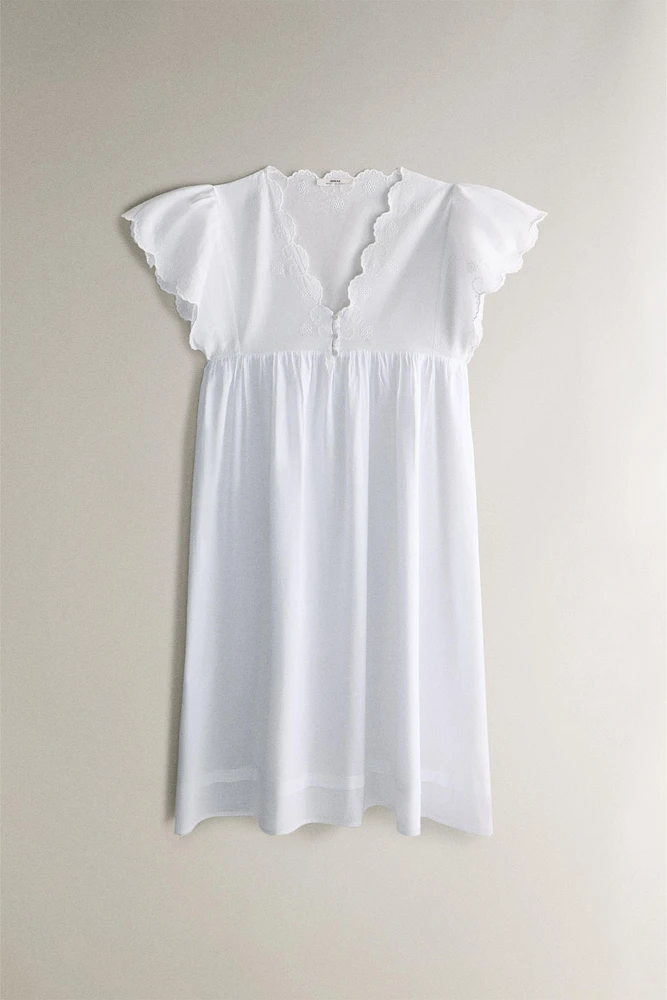 SHORT SLEEVE NIGHTGOWN