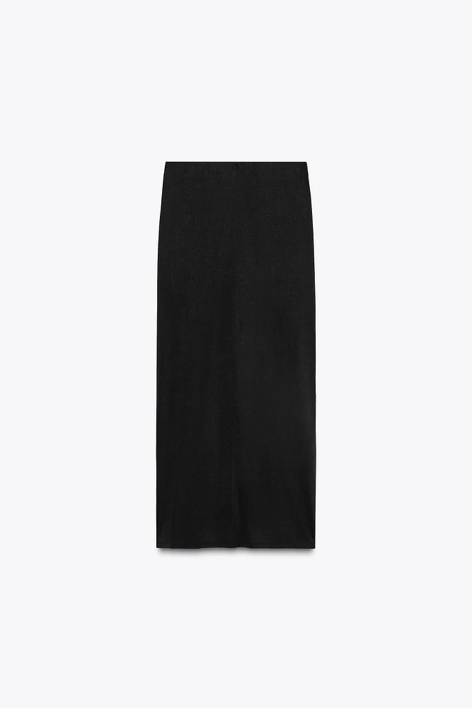 FLOWY MIDI SKIRT