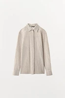 CHEMISE STYLE PYJAMA À RAYURES