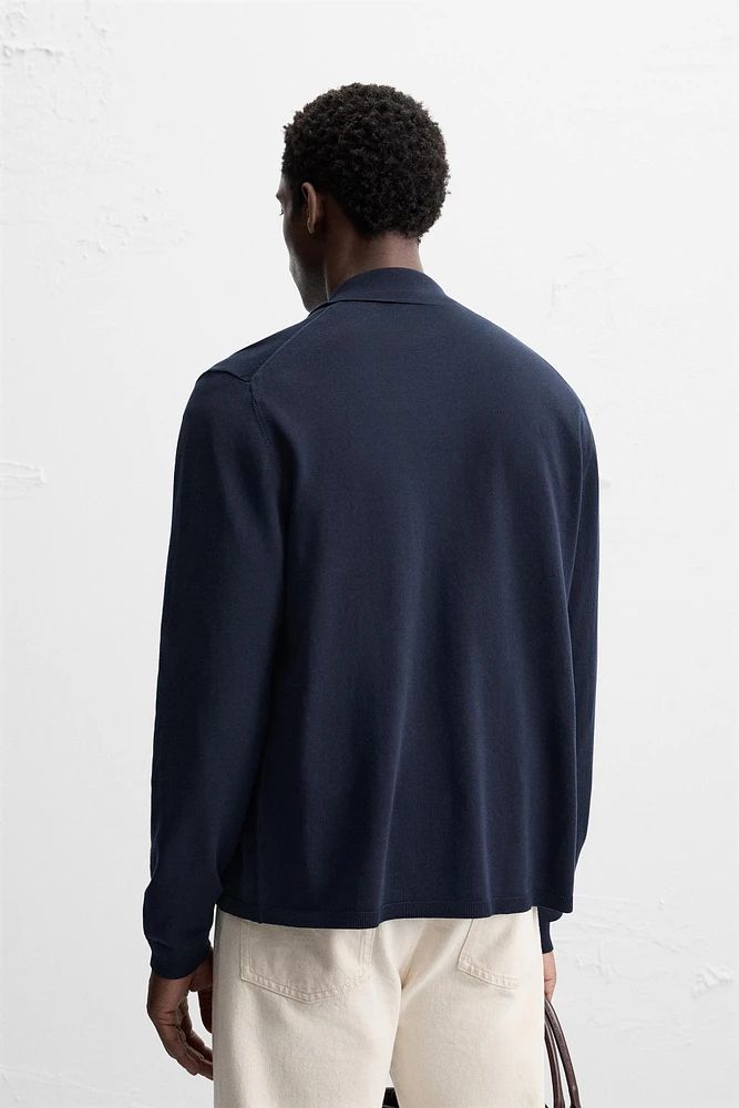 LYOCELL BLEND KNIT SHIRT