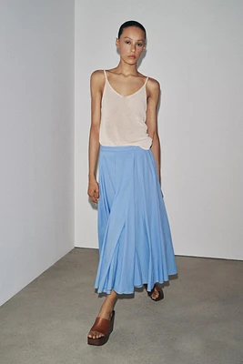 ZW COLLECTION FLared COTTON SKIRT