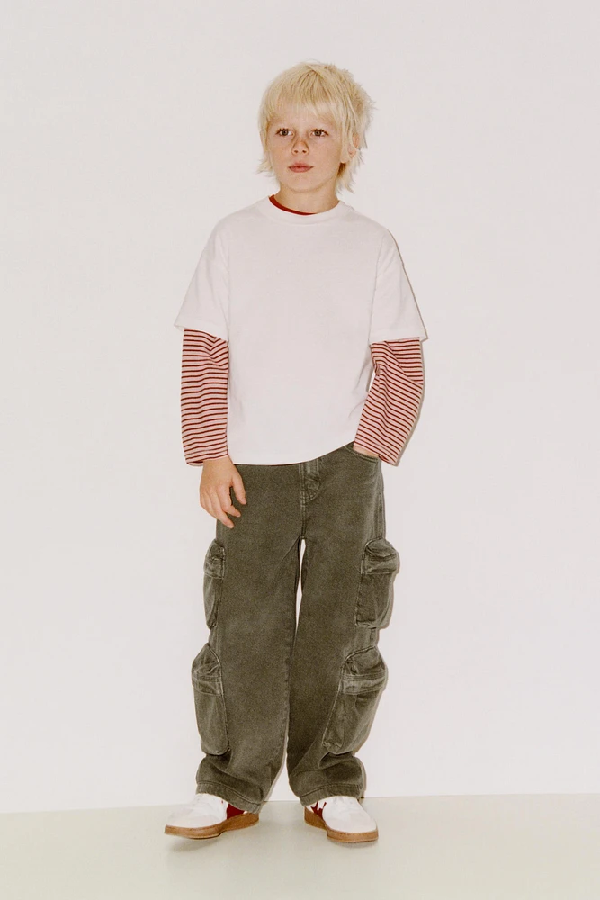 WIDE LEG MULTICARGO PANTS