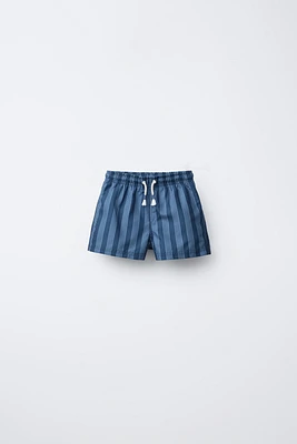 1-6 YEARS/ STRIPED SWIM SHORTS