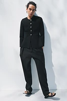FITTED LONG KNIT JACKET
