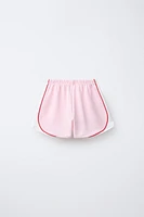 PIPING MODAL BERMUDA SHORTS